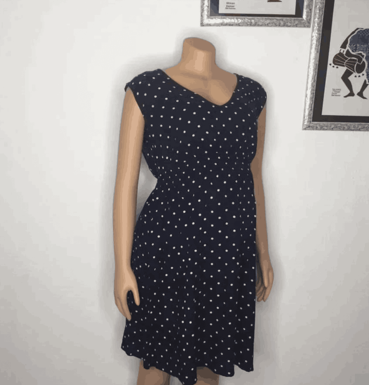 Black Polka Dot Gown